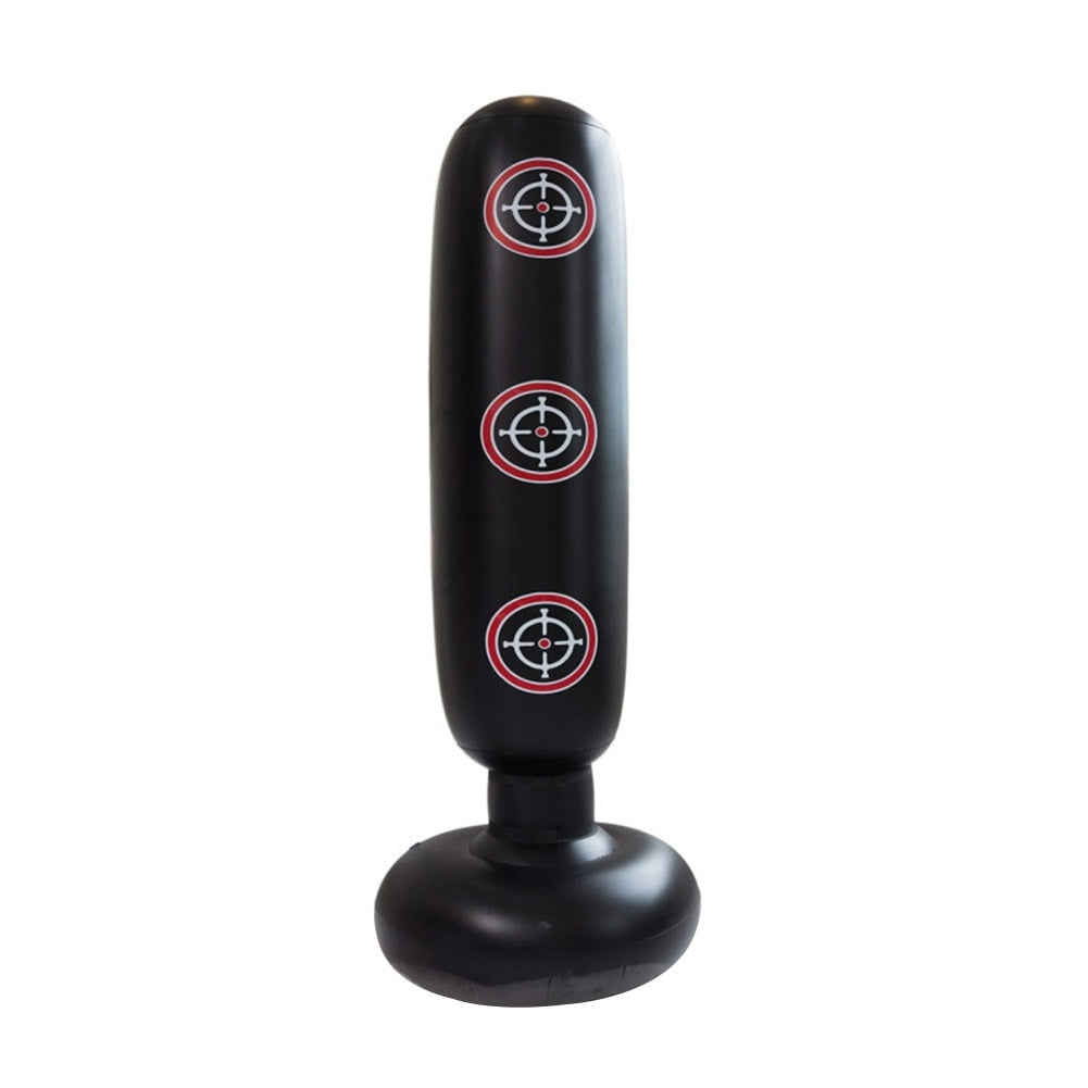 160cm Boxing Punching Bag Inflatable Free-Stand Tumbler Thai Kickboxing Bag