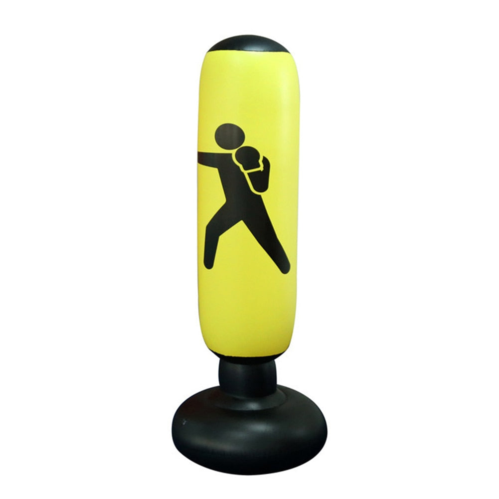 160cm Boxing Punching Bag Inflatable Free-Stand Tumbler Thai Kickboxing Bag