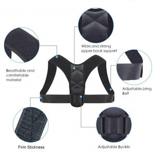 Brace Adjustable Back Posture Support Belt, Spine Back Shoulder Posture Belt