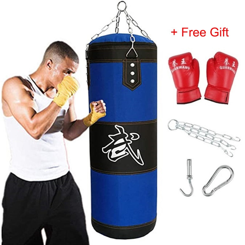 Adult Kid Empty Boxing Sand Bag Hanging Kick Sandbag