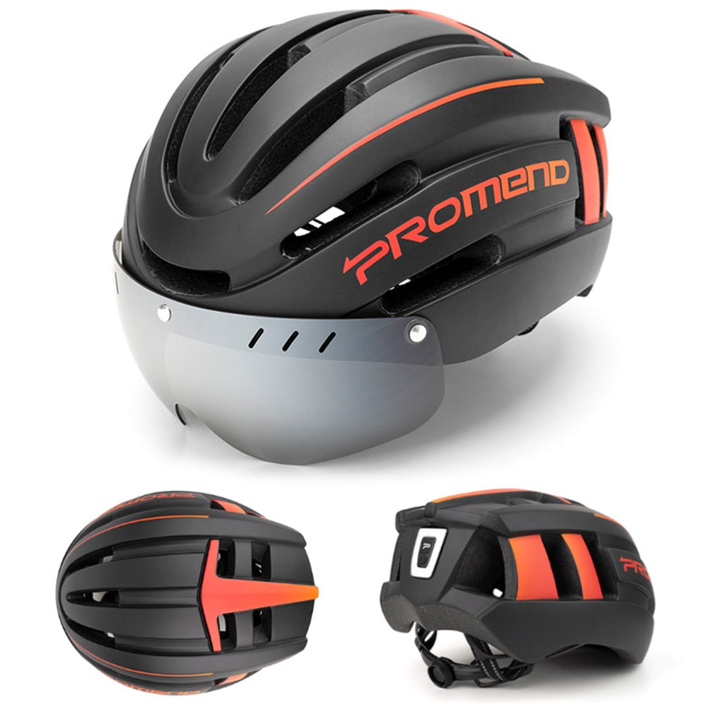 Light Rechargeable Integrally-molded Mountain Cycling Helmet