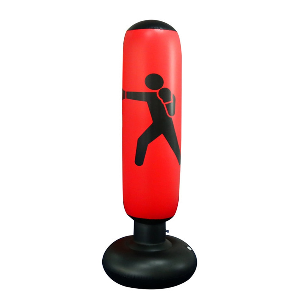 160cm Boxing Punching Bag Inflatable Free-Stand Tumbler Thai Kickboxing Bag