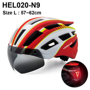 LED Light Helmet Road Mountain Bike Helmet For Man And Women