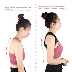 Adjustable Clavicle Posture Corrector For Men and Women, Upper Back Brace Shoulder Lumbar Support Belt