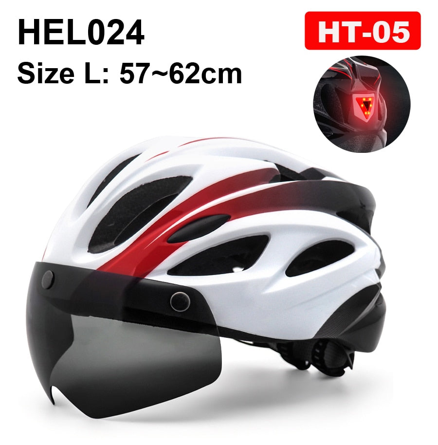 LED Light Helmet Road Mountain Bike Helmet For Man And Women