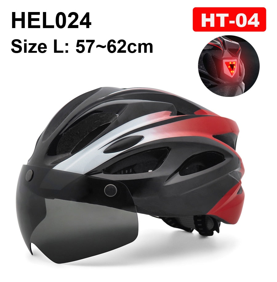 LED Light Helmet Road Mountain Bike Helmet For Man And Women