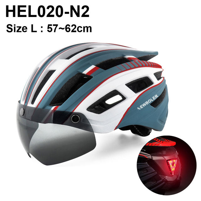 LED Light Helmet Road Mountain Bike Helmet For Man And Women