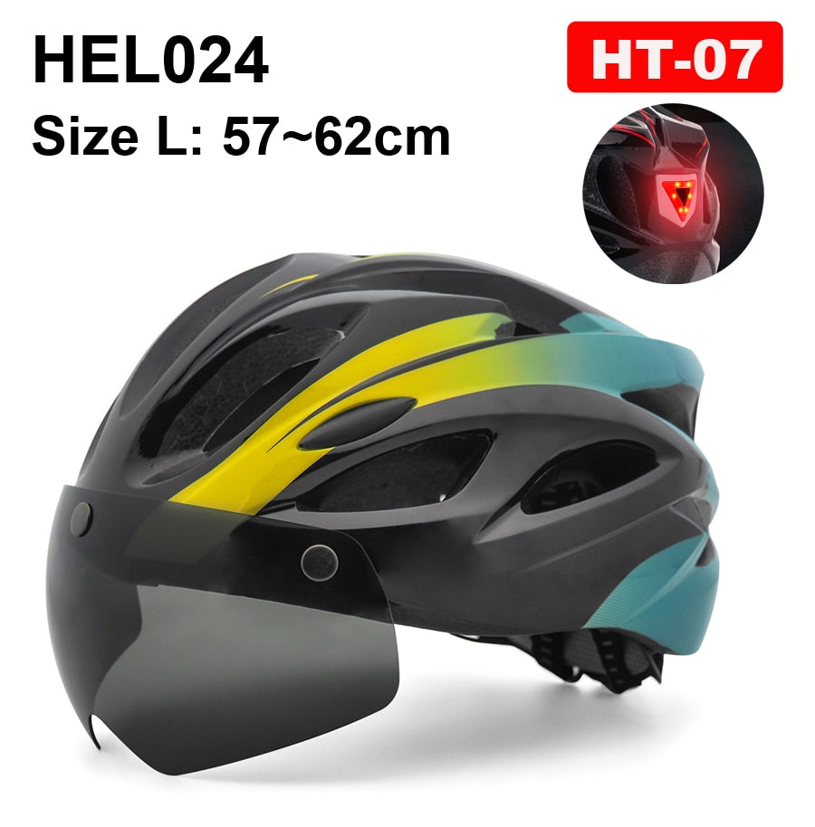 LED Light Helmet Road Mountain Bike Helmet For Man And Women